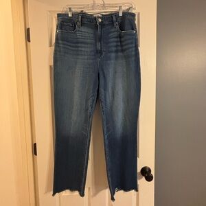 Paige Cindy High Rise Ankle Raw Hem Jeans || NWOT || size 34